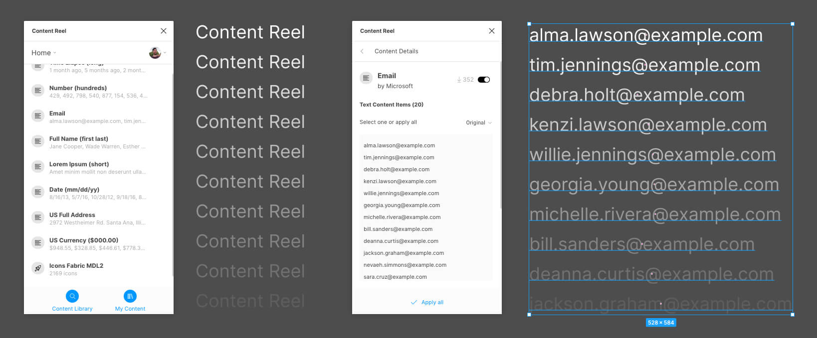 content reel