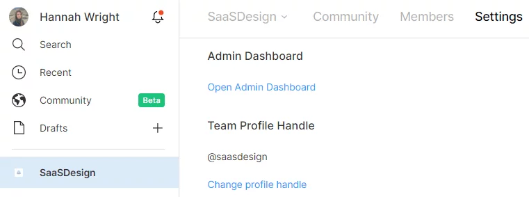handle profile