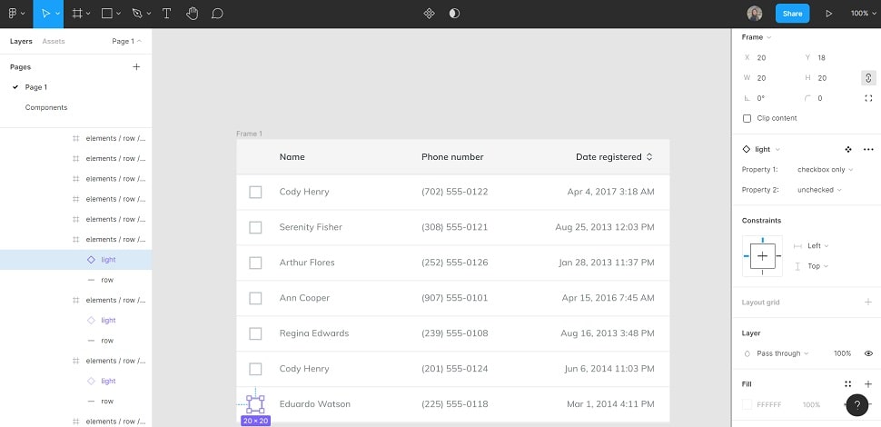 copy paste components
