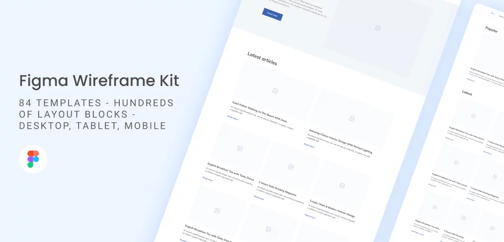 Figma wireframe template