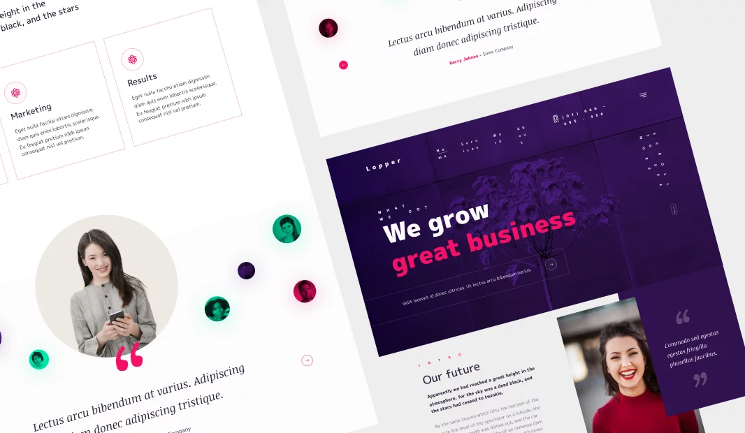 Lopper website template