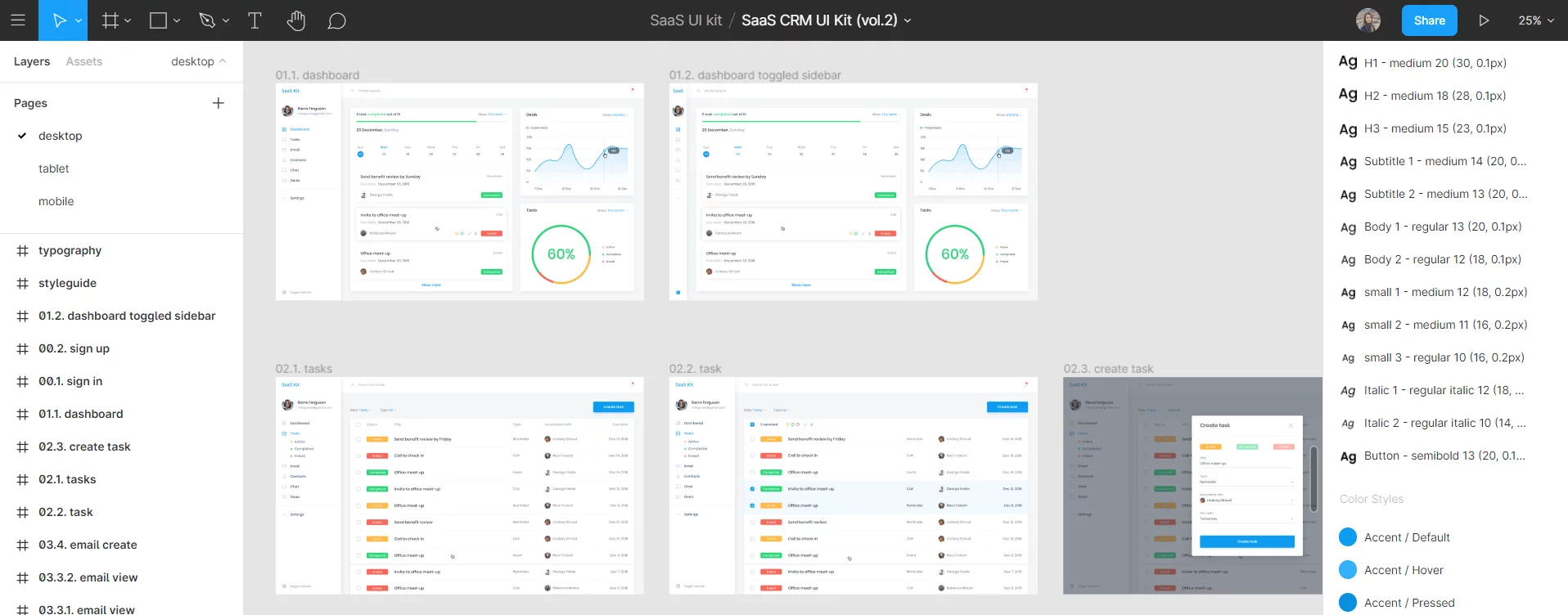 CRM UI kit