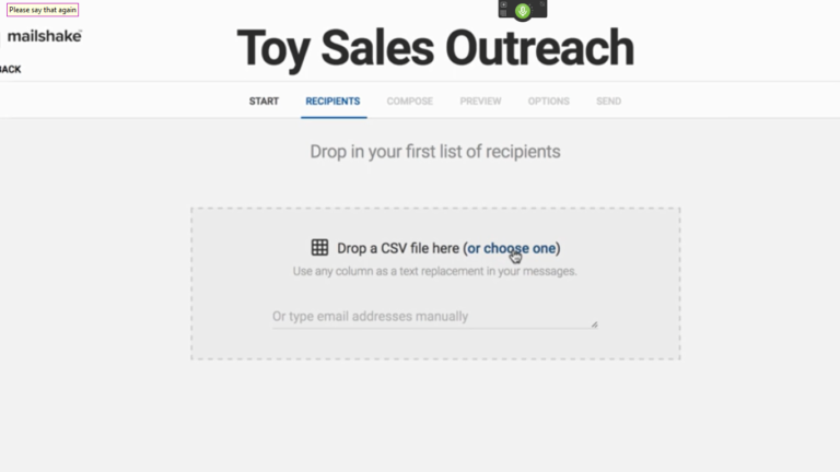 outreach UI