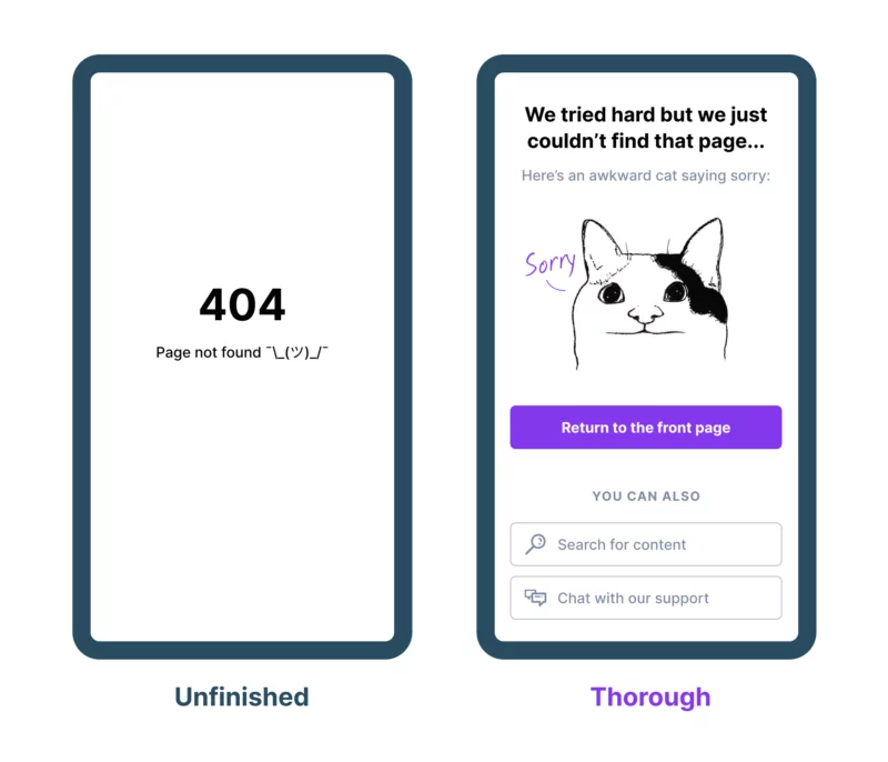 404 page design