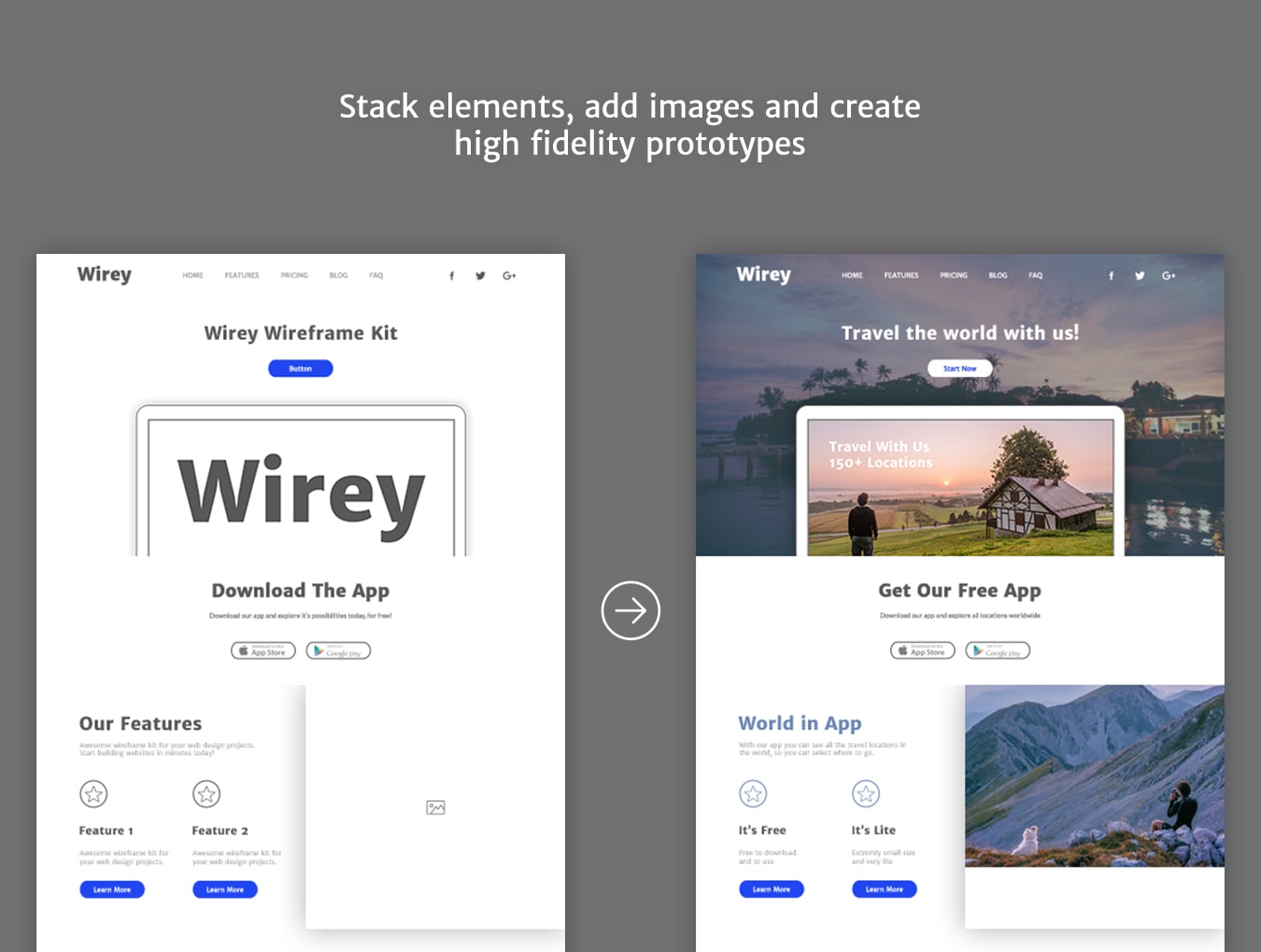 UI mockup