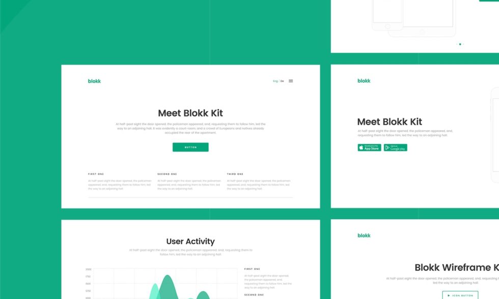 mockups for site