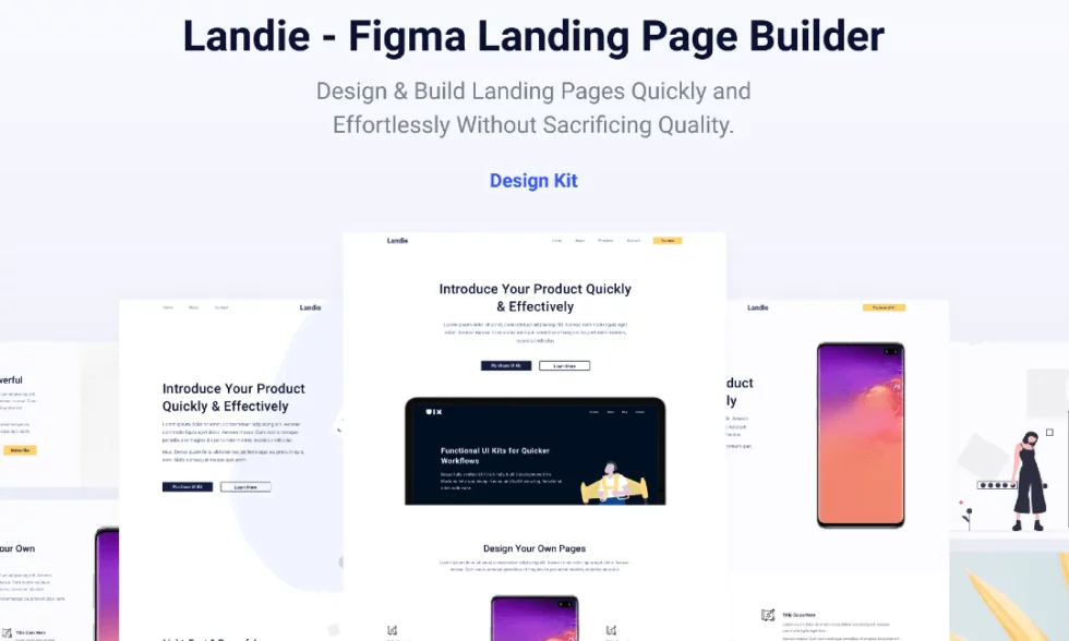 landing page UI kit
