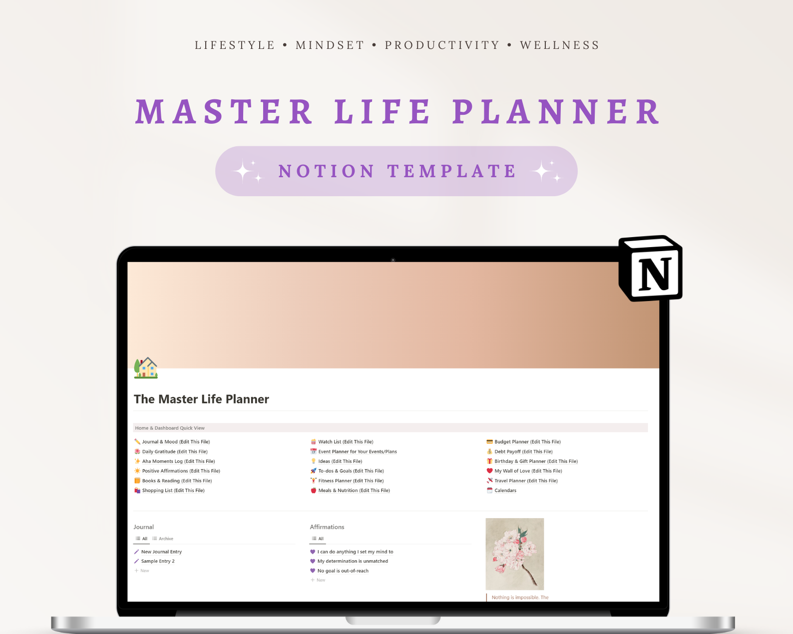 Life Planner Notion Template