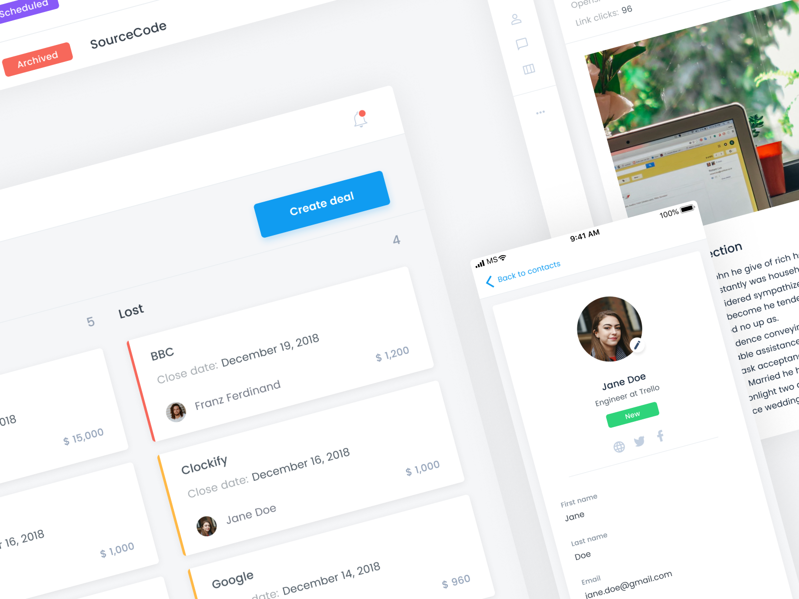 SaaS dashboard Penpot template