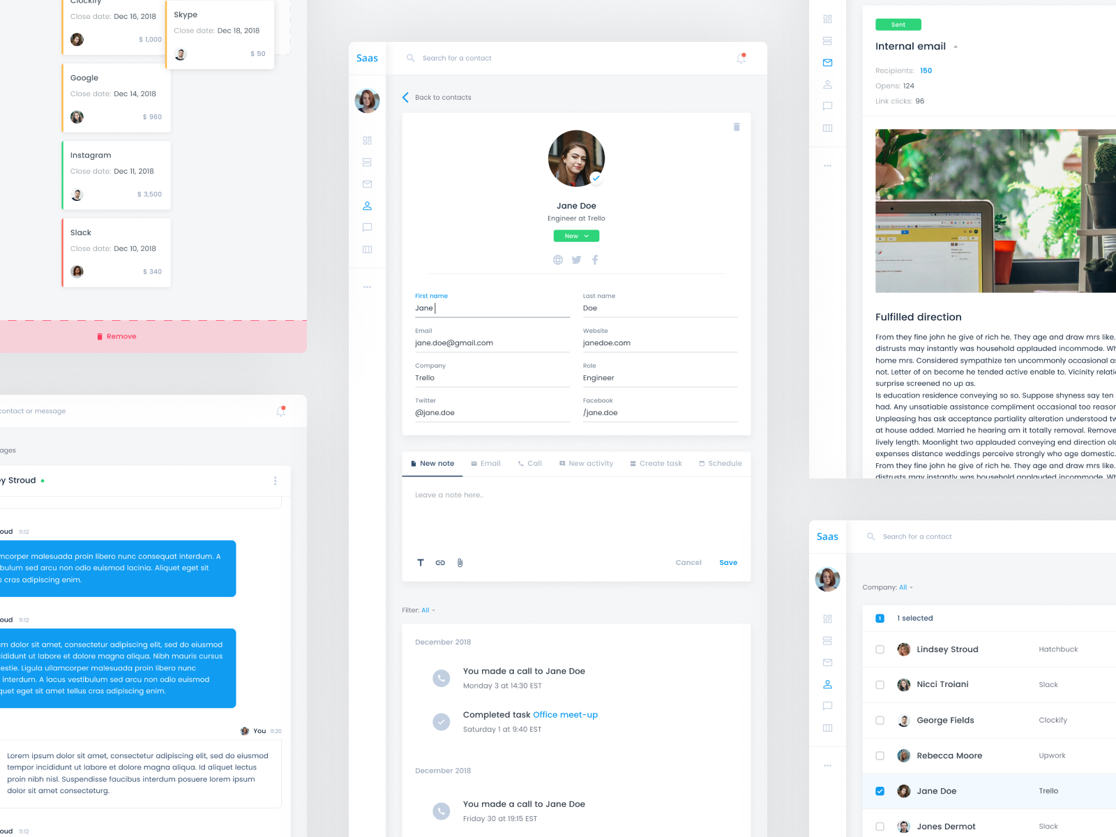 SaaS dashboard Penpot template